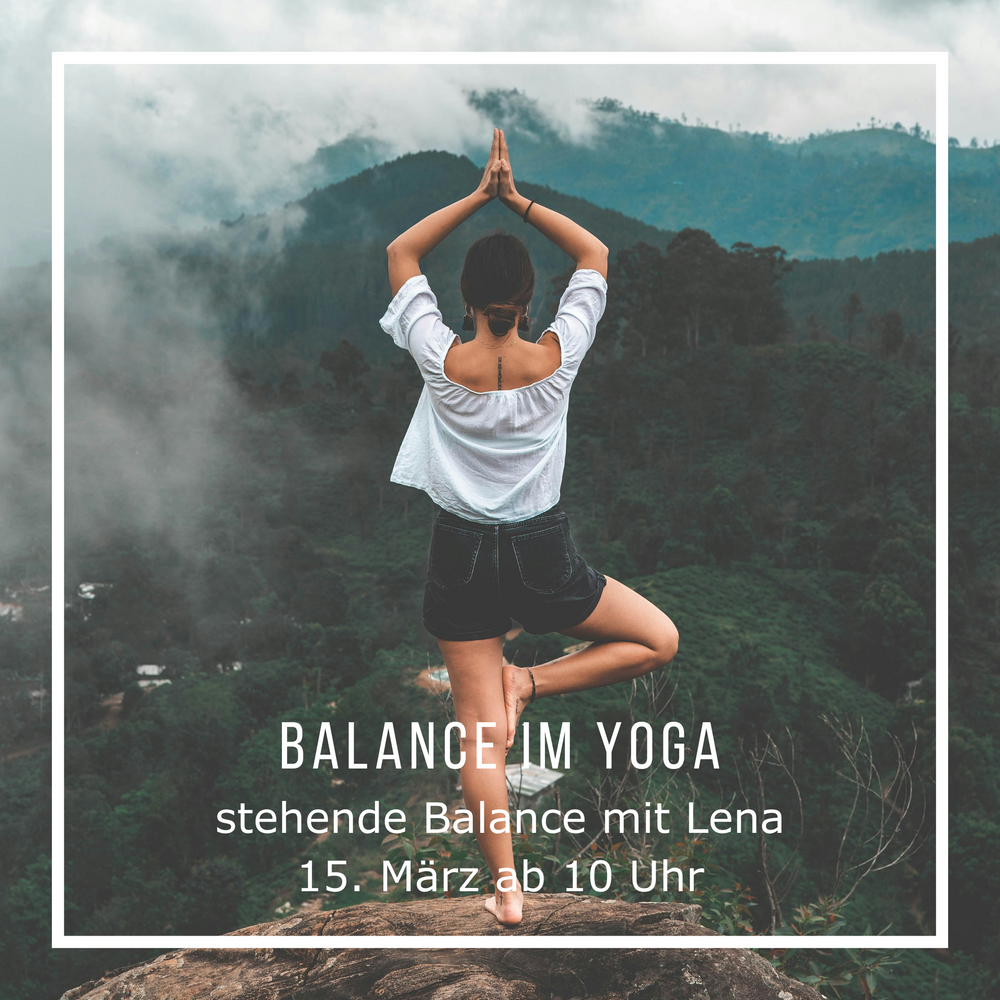 Balance im Yoga mit Lena