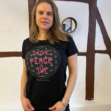  Yogi Company T-Shirt Blume des Lebens - Schwarz