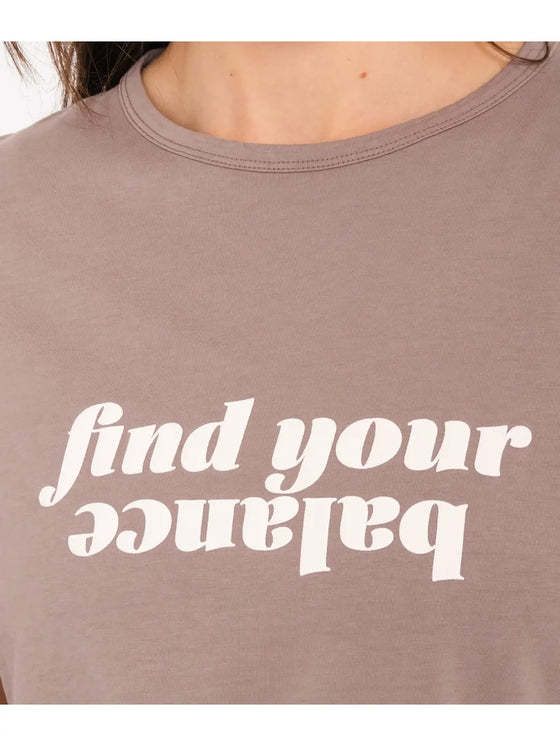 Yoga Searcher T-Shirt Balance - Cacao