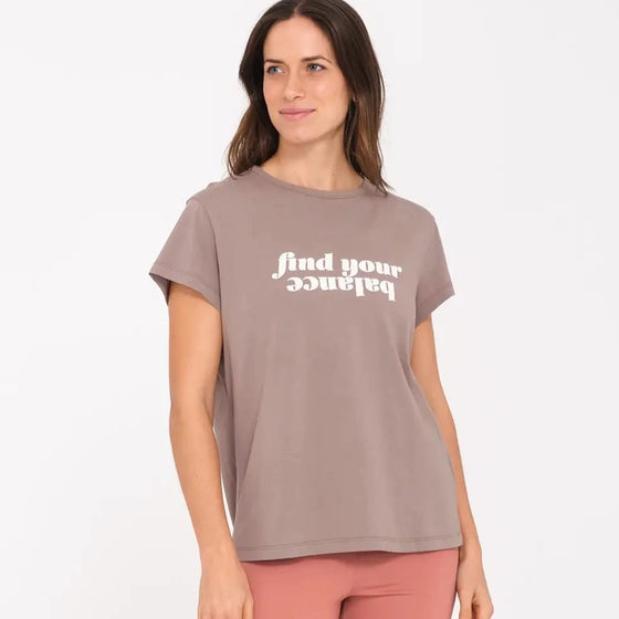 Yoga Searcher T-Shirt Balance - Cacao